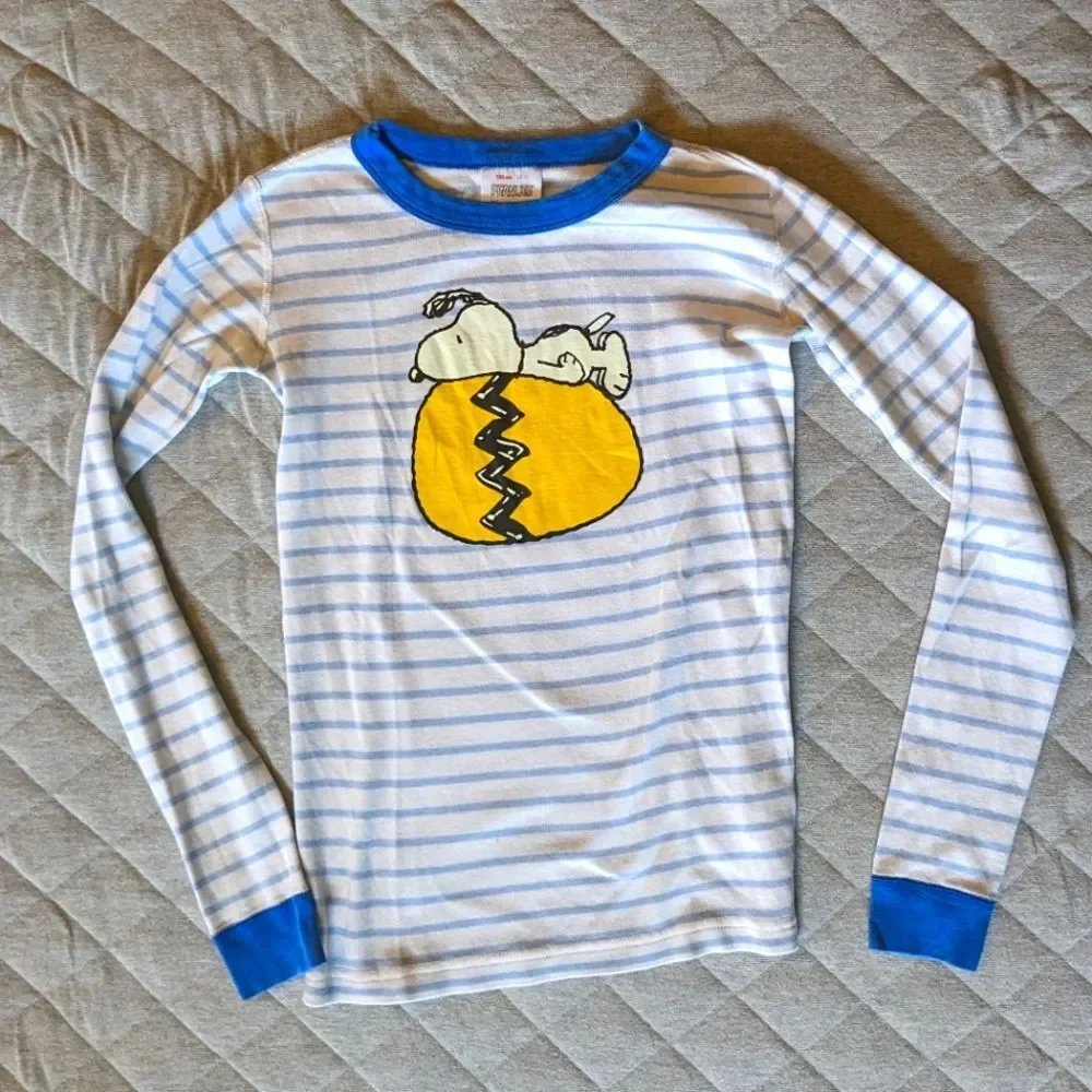 Hanna Andersson x Peanuts Snoopy Organic Cotton EUC Unisex US 12 150cm